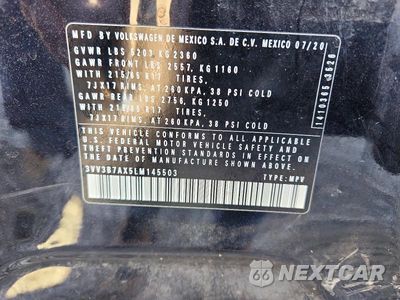 Zdjęcie 13 z 13 samochodu: 2020 VOLKSWAGEN TIGUAN SE VIN:3VV3B7AX5LM145503 - miniatura