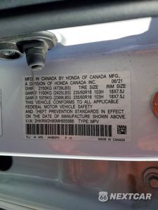 Zdjęcie 13 z 13 samochodu: 2021 HONDA CR-V EXL VIN:2HKRW2H80MH655988 - miniatura