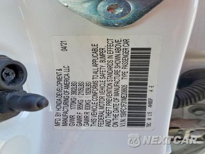 Zdjęcie 12 z 12 samochodu: 2021 HONDA CIVIC EX VIN:19XFC1F31ME208605 - miniatura