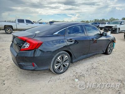 Trzecie zdjęcie samochodu z tyłu: 2018 HONDA CIVIC EX VIN:JHMFC1F35JX025671 - miniatura
