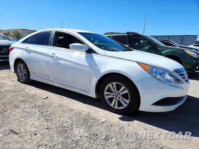 Czwarte zdjęcie samochodu z boku: 2014 HYUNDAI SONATA GLS VIN:5NPEB4AC8EH880505 - miniatura