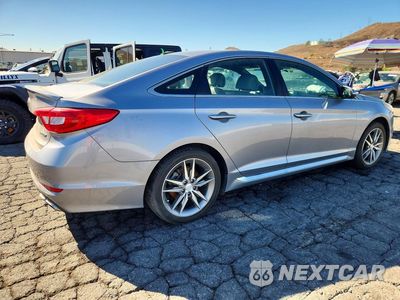Trzecie zdjęcie samochodu z tyłu: 2017 HYUNDAI SONATA SPORT 2.0T VIN:5NPE34AB6HH543775 - miniatura