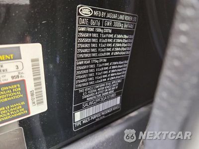 Zdjęcie 13 z 13 samochodu: 2016 LAND ROVER RANGE ROVER SPORT SE VIN:SALWG2PF3GA101865 - miniatura