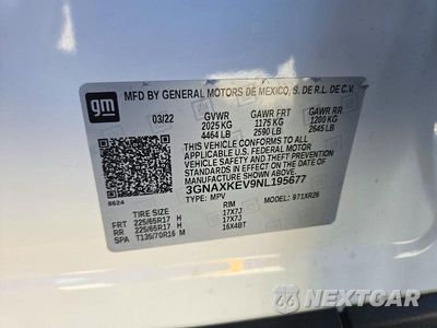 Zdjęcie 13 z 13 samochodu: 2022 CHEVROLET EQUINOX LT VIN:3GNAXKEV9NL195677 - miniatura