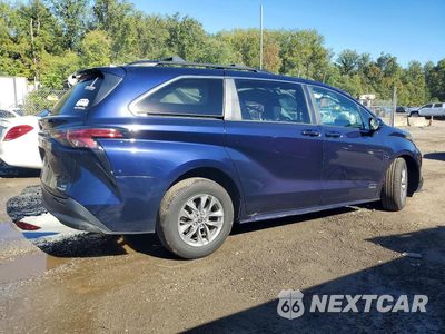 Trzecie zdjęcie samochodu z tyłu: 2021 TOYOTA SIENNA LE VIN:5TDKRKECXMS031675 - miniatura
