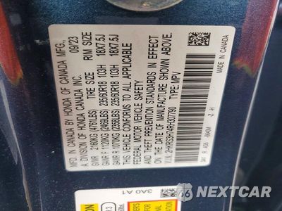 Zdjęcie 13 z 13 samochodu: 2024 HONDA CR-V EXL VIN:2HKRS3H74RH307790 - miniatura