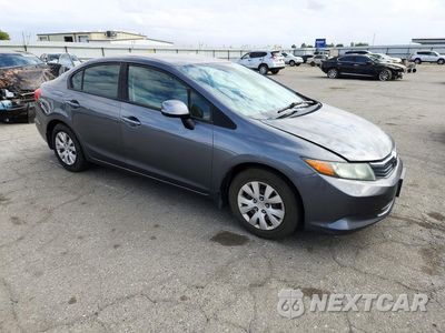 Czwarte zdjęcie samochodu z boku: 2012 HONDA CIVIC LX VIN:19XFB2F53CE305457 - miniatura