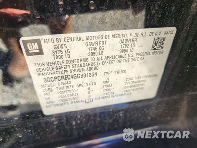 Zdjęcie 13 z 13 samochodu: 2016 CHEVROLET SILVERADO C1500 LT VIN:3GCPCREC4GG381354 - miniatura