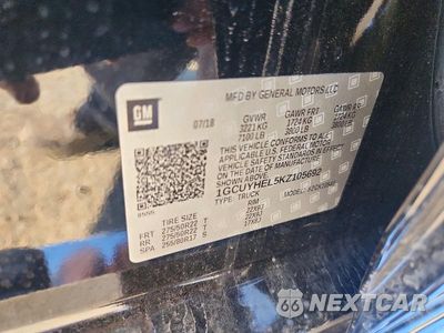 Zdjęcie 12 z 12 samochodu: 2019 CHEVROLET SILVERADO K1500 HIGH COUNTRY VIN:1GCUYHEL5KZ105692 - miniatura