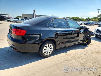 Trzecie zdjęcie samochodu z tyłu: 2014 VOLKSWAGEN JETTA BASE VIN:3VW2K7AJ5EM276775 - miniatura