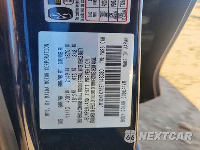 Zdjęcie 12 z 12 samochodu: 2014 MAZDA 3 SPORT VIN:JM1BM1K78E1148380 - miniatura