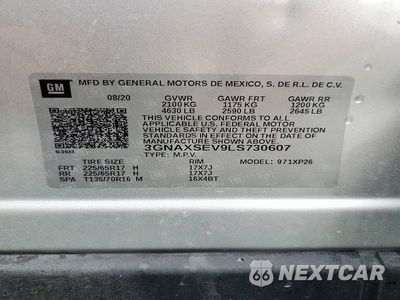 Zdjęcie 13 z 13 samochodu: 2020 CHEVROLET EQUINOX LS VIN:3GNAXSEV9LS730607 - miniatura