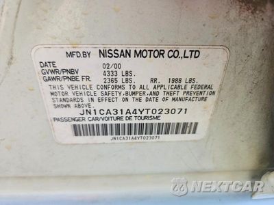 Zdjęcie 13 z 13 samochodu: 2000 NISSAN MAXIMA GXE VIN:JN1CA31A4YT023071 - miniatura