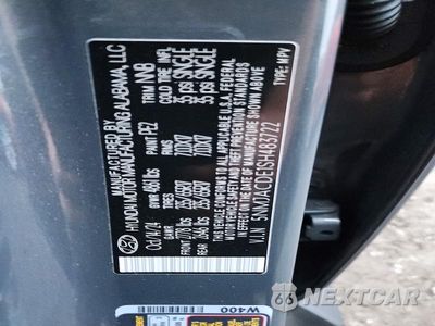 Zdjęcie 13 z 13 samochodu: 2025 HYUNDAI TUCSON SE VIN:5NMJACDE1SH483722 - miniatura