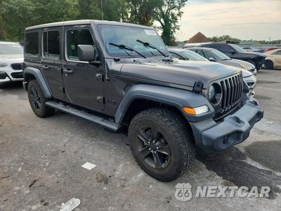 Czwarte zdjęcie samochodu z boku: 2020 JEEP WRANGLER UNLIMITED SPORT VIN:1C4HJXDG2LW101901 - miniatura