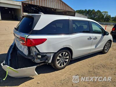 Trzecie zdjęcie samochodu z tyłu: 2021 HONDA ODYSSEY EXL VIN:5FNRL6H79MB026123 - miniatura