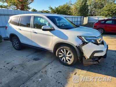Czwarte zdjęcie samochodu z boku: 2019 HONDA PILOT EX VIN:5FNYF6H36KB002195 - miniatura