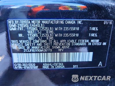 Zdjęcie 14 z 14 samochodu: 2016 TOYOTA RAV4 SE VIN:2T3JFREV9GW436119 - miniatura