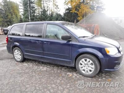 Czwarte zdjęcie samochodu z boku: 2016 DODGE GRAND CARAVAN SE VIN:2C4RDGBGXGR122587 - miniatura