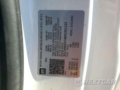 Zdjęcie 12 z 12 samochodu: 2021 CHEVROLET SILVERADO C1500 VIN:3GCNWAEF8MG391133 - miniatura