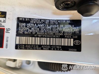 Zdjęcie 12 z 12 samochodu: 2016 TOYOTA CAMRY LE VIN:4T1BF1FK0GU256367 - miniatura