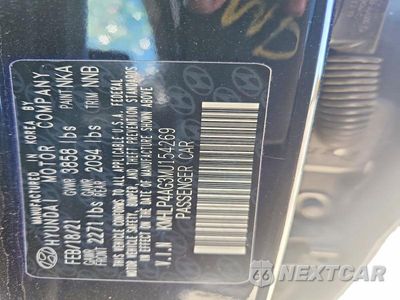 Zdjęcie 12 z 12 samochodu: 2021 HYUNDAI ELANTRA LIMITED VIN:KMHLP4AG3MU154269 - miniatura