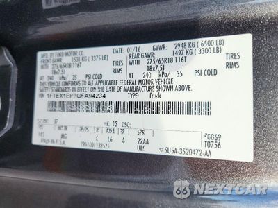 Zdjęcie 12 z 12 samochodu: 2016 FORD F150 SUPER CAB VIN:1FTEX1EP3GFA94234 - miniatura