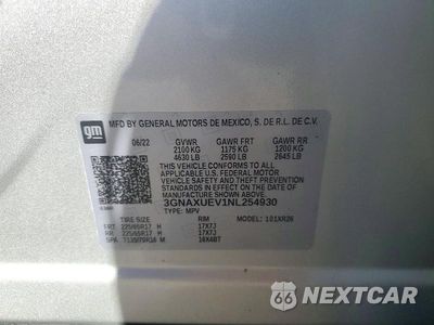 Zdjęcie 13 z 13 samochodu: 2022 CHEVROLET EQUINOX LT VIN:3GNAXUEV1NL254930 - miniatura