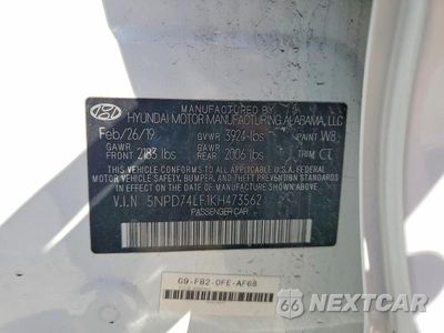 Zdjęcie 12 z 12 samochodu: 2019 HYUNDAI ELANTRA SE VIN:5NPD74LF1KH473562 - miniatura