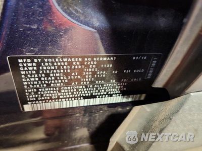 Zdjęcie 14 z 14 samochodu: 2016 VOLKSWAGEN TIGUAN S VIN:WVGBV7AXXGW599135 - miniatura