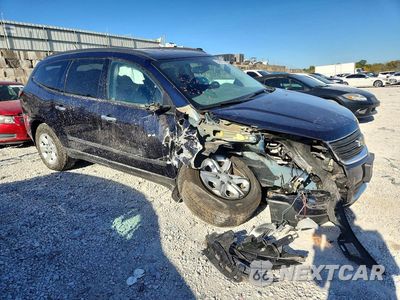 Czwarte zdjęcie samochodu z boku: 2016 CHEVROLET TRAVERSE LS VIN:1GNKRFKD3GJ253214 - miniatura