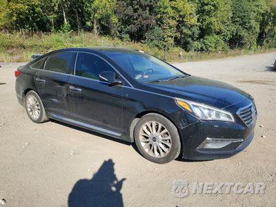 Czwarte zdjęcie samochodu z boku: 2015 HYUNDAI SONATA LIMITED VIN:5NPE34AF9FH063164 - miniatura