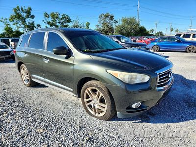Czwarte zdjęcie samochodu z boku: 2013 INFINITI JX35 BASE VIN:5N1AL0MNXDC323943 - miniatura
