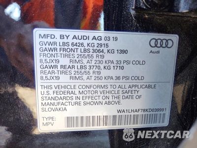 Zdjęcie 13 z 13 samochodu: 2019 AUDI Q7 PREMIUM PLUS VIN:WA1LHAF78KD039991 - miniatura