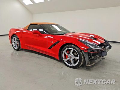 Czwarte zdjęcie samochodu z boku: 2014 CHEVROLET CORVETTE STINGRAY 3LT VIN:1G1YF3D70E5123858 - miniatura
