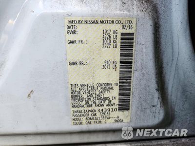 Zdjęcie 12 z 12 samochodu: 2016 NISSAN ALTIMA 2.5 S VIN:1N4AL3AP4GN343910 - miniatura