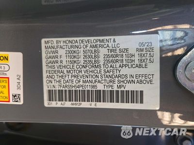 Zdjęcie 13 z 13 samochodu: 2023 HONDA CR-V SPORT VIN:7FARS5H54PE011985 - miniatura