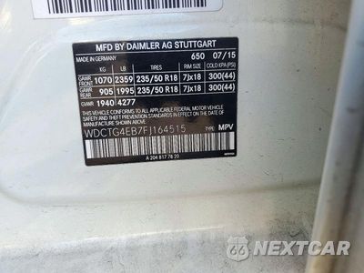 Zdjęcie 13 z 13 samochodu: 2015 MERCEDES-BENZ GLA 250 VIN:WDCTG4EB7FJ164515 - miniatura