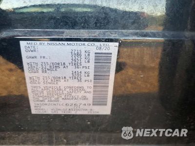 Zdjęcie 12 z 12 samochodu: 2020 NISSAN PATHFINDER SL VIN:5N1DR2CN7LC626749 - miniatura