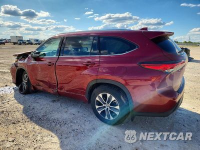 Drugie zdjęcie samochodu z przodu: 2020 TOYOTA HIGHLANDER XLE VIN:5TDHZRBH6LS047034 - miniatura