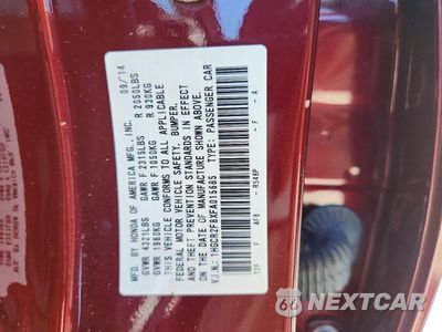 Zdjęcie 13 z 13 samochodu: 2015 HONDA ACCORD EXL VIN:1HGCR2F8XFA015685 - miniatura