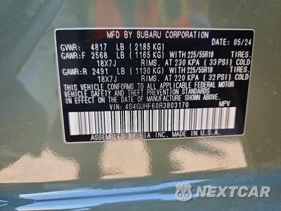 Zdjęcie 13 z 13 samochodu: 2024 SUBARU CROSSTREK SPORT VIN:4S4GUHF60R3803170 - miniatura
