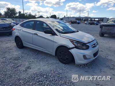 Czwarte zdjęcie samochodu z boku: 2014 HYUNDAI ACCENT GLS VIN:KMHCT4AE1EU589528 - miniatura