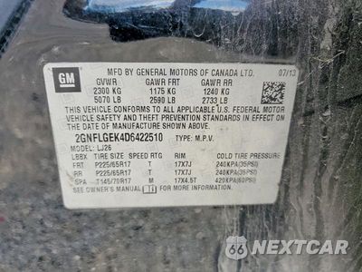 Zdjęcie 13 z 13 samochodu: 2013 CHEVROLET EQUINOX LTZ VIN:2GNFLGEK4D6422510 - miniatura
