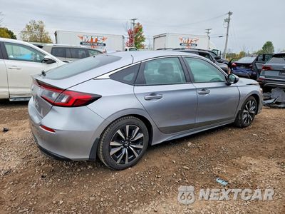 Trzecie zdjęcie samochodu z tyłu: 2022 HONDA CIVIC EXL VIN:19XFL1H79NE005771 - miniatura