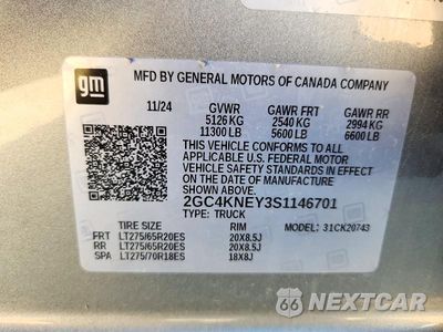 Zdjęcie 12 z 12 samochodu: 2025 CHEVROLET SILVERADO K2500 HEAVY DUTY LT VIN:2GC4KNEY3S1146701 - miniatura