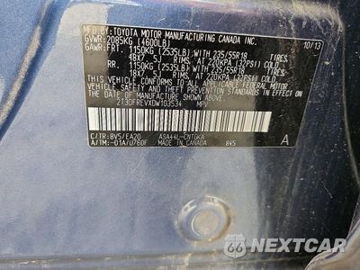 Zdjęcie 13 z 13 samochodu: 2013 TOYOTA RAV4 LIMITED VIN:2T3DFREVXDW103534 - miniatura