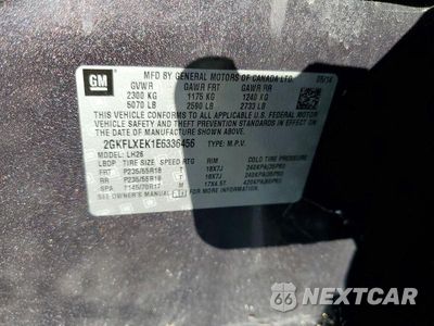 Zdjęcie 13 z 13 samochodu: 2014 GMC TERRAIN SLT VIN:2GKFLXEK1E6336456 - miniatura