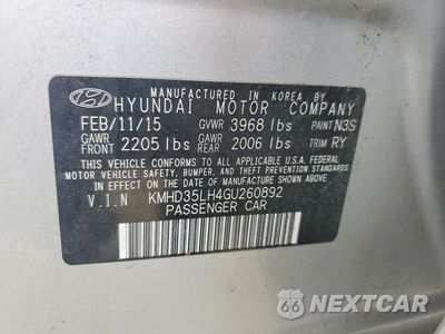 Zdjęcie 12 z 12 samochodu: 2016 HYUNDAI ELANTRA GT BASE VIN:KMHD35LH4GU260892 - miniatura