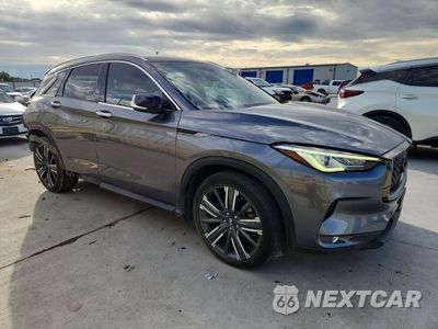 Czwarte zdjęcie samochodu z boku: 2021 INFINITI QX50 LUXE VIN:3PCAJ5BB3MF122257 - miniatura